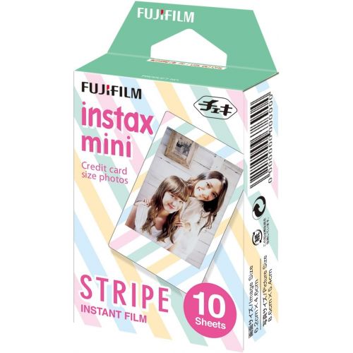 후지필름 Fujifilm Instax Mini Stripe Instant Film (Multi-Color)