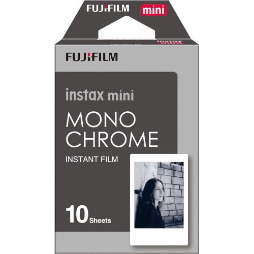 후지필름 Fujifilm Instant Film Camera with Monochrome Film - 10 Exposures