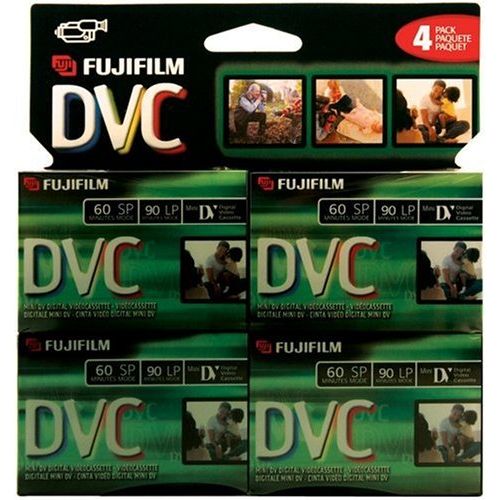 후지필름 Fujifilm Fuji 4 Pack 60-Minute MiniDV Tapes (DVCM604PK)