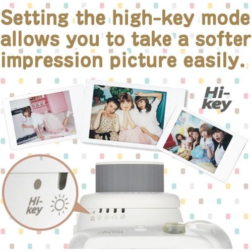 후지필름 Fujifilm Instax Mini 8+ Instant Film Camera (Mint) with Instant Film, 2 x 10 Shoots (Total 20 Shoots) + Colorful Photo Frame Stickers 20 pcs