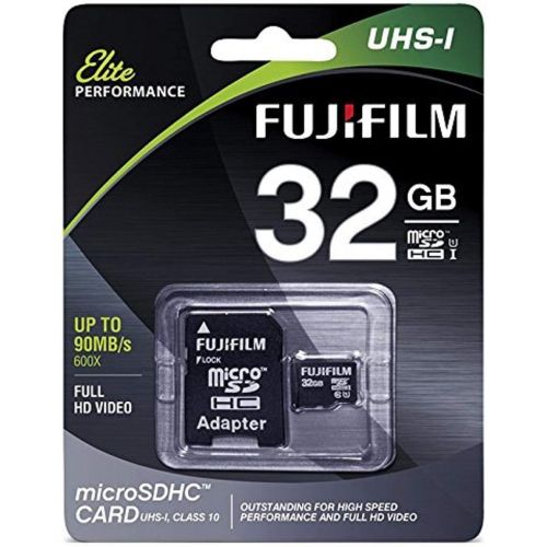 후지필름 Fujifilm Elite 32GB microSDHC Class 10 UHS-1 Flash Memory Card 600x / 90MB/s