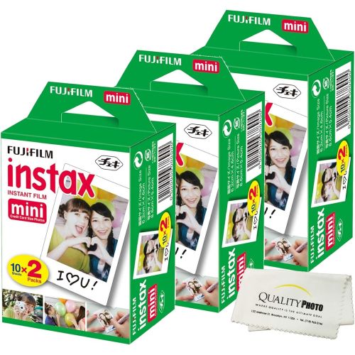 후지필름 Fujifilm INSTAX Mini Instant Film 6 Pack = 60 Sheets (White) for Fujifilm Mini 8 and Mini 9 Cameras …