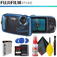 FUJIFILM FinePix XP140 Digital Camera (Sky Blue) + Memory Card Kit + Cleaning Kit