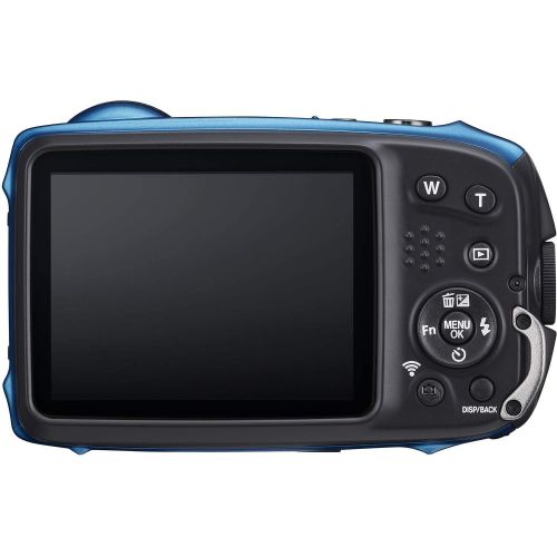 후지필름 FUJIFILM FinePix XP140 Digital Camera (Sky Blue) + Memory Card Kit + Cleaning Kit