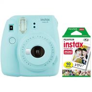 Fujifilm Instax Mini 9 Instant Camera (Ice Blue) with Mini Film Pack