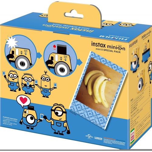 후지필름 Fujifilm Instax Mini 8 Minion Instant Photos Film Camera (Japan Import)