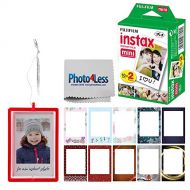 Fujifilm Instax Mini Instant Film Twin Pack (20 Sheets) | Fujifilm Holiday Frame Stickers | Fujifilm Holiday Ornament