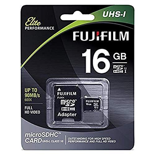 후지필름 Fujifilm Elite 16GB microSDHC Class 10 UHS-1 Flash Memory Card 600x / 90MB/s