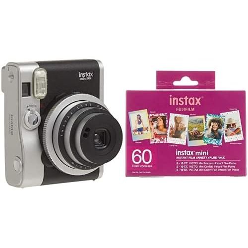 후지필름 Fujifilm Instax Mini 90 Neo Classic Instant Film Camera + w/60-pack