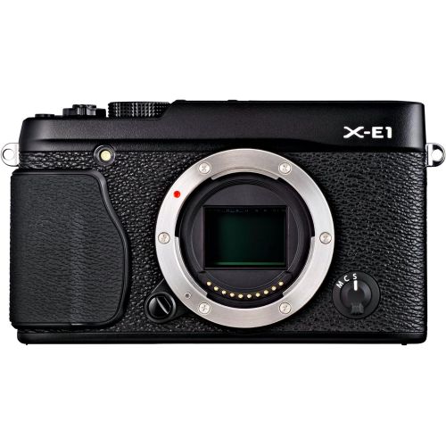 후지필름 Fujifilm X-E1 16.3 MP Compact System Digital Camera with 2.8-Inch LCD - Body Only (Black)