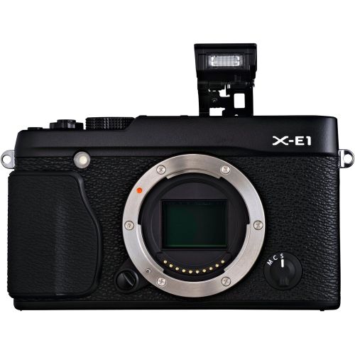 후지필름 Fujifilm X-E1 16.3 MP Compact System Digital Camera with 2.8-Inch LCD - Body Only (Black)