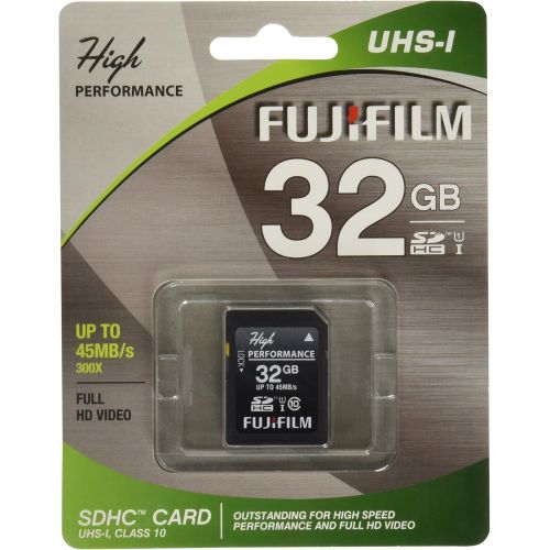 후지필름 Fujifilm High Performance - Flash Memory Card - 32 GB - SDHC UHS-I, Black (600013603)