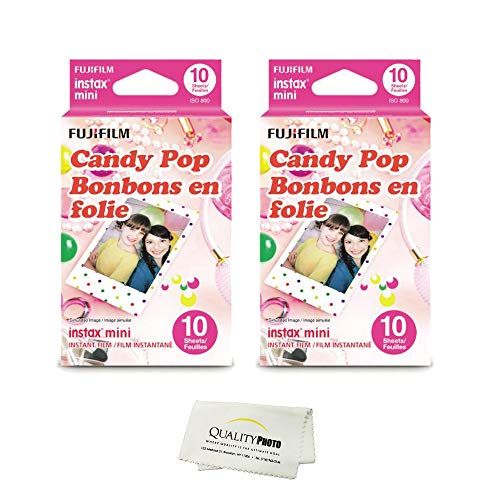 후지필름 Fujifilm Instax Mini 8 Instant Film 2-Pack (20 Sheets) Candy Pop