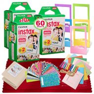 FUJIFILM INSTAX Mini Instant Film (60 Exposures) and Funky Film Frames