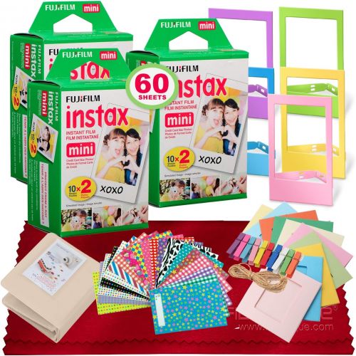 후지필름 FUJIFILM INSTAX Mini Instant Film (60 Exposures) and Funky Film Frames