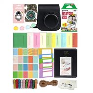 Fujifilm Instax Mini 11 Deluxe 8 in 1 Accessory Bundle Kit Case Album Stickers Frames and Quality Photo Microfiber Cloth (Charcoal Grey)