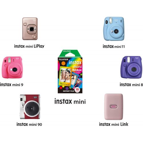 후지필름 Fujifilm Instax Mini Rainbow Instant Film [International Version]