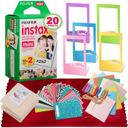 후지필름 FUJIFILM INSTAX Mini Instant Film (20 Exposures) and Funky Film Frames