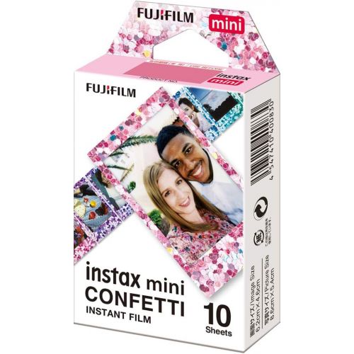 후지필름 Fujifilm Instax Mini Confetti Film - 10 Exposures + Fujifilm Instax Mini Pink Lemonade Film - 10 Exposures