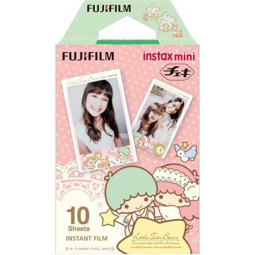 후지필름 Fujifilm 1 X Fuji Instax Mini Films Usable with Polaroid Mio & 300 - Lomo Diana Instant Back - Little Twin Stars -