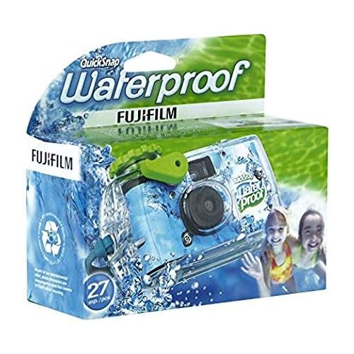 후지필름 Fujifilm Quick Snap Waterproof 27 exposures 35mm Camera 800 Film, 1 Pack + Quality Photo Microfiber Cloth (1 Pack)