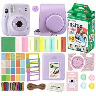 Fujifilm Instax Mini 11 Instant Camera with Case, 40 Fuji Films, Decoration Stickers, Frames, Photo Album and More Accessory kit (Lilac Purple)