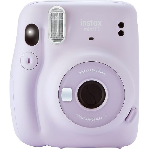 후지필름 Fujifilm Instax Mini 11 Instant Camera with Case, 40 Fuji Films, Decoration Stickers, Frames, Photo Album and More Accessory kit (Lilac Purple)