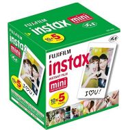 Fujifilm Instax Mini Instant Film, 10 Sheets x 5 Packs (Total 50 Shoots)
