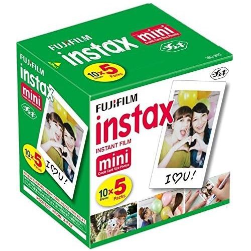 후지필름 Fujifilm Instax Mini Instant Film, 10 Sheets x 5 Packs (Total 50 Shoots)