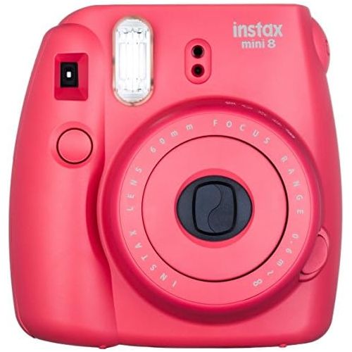 후지필름 Fujifilm Instax Mini 8 Instant Film Camera (Raspberry) (Discontinued by Manufacturer)