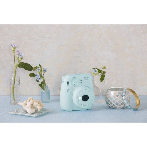 후지필름 Fujifilm Instax Mini 9 Instant Camera - Ice Blue, 2.7x4.7x4.6 (Instax Mini 9 - Ice Blue)