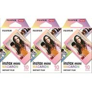 Fujifilm Instax Mini Instant Macaron Film, 10 Sheets, 3 Value Set