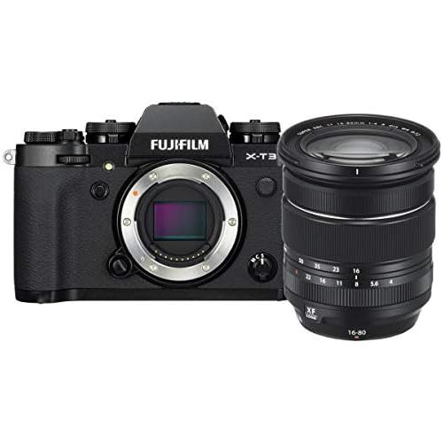 후지필름 Fujifilm X-T3 Mirrorless Digital Camera w/XF16-80mm Lens Kit - Black