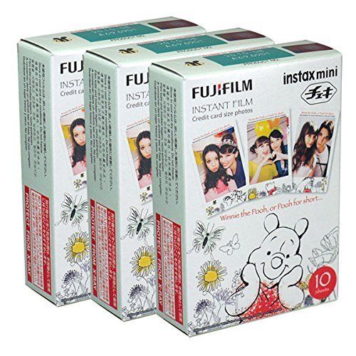후지필름 Fujifilm Instax Mini Pooh 30 Film for Fuji 7s 8 25 50s 90 300 Instant Camera, Share SP-1