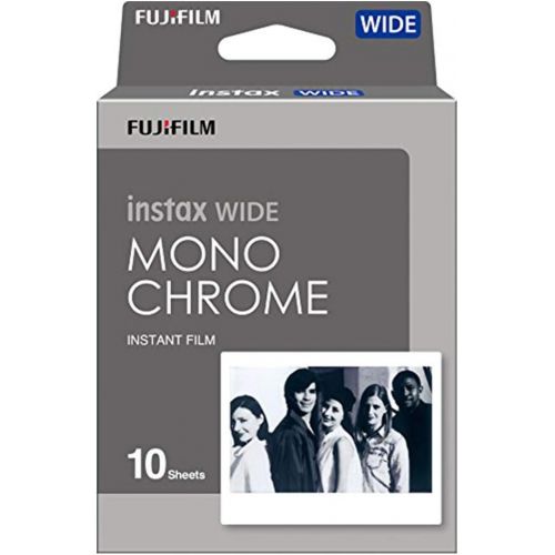 후지필름 Fujifilm Instax Wide Instant Film Twin Pack (20 Sheets) + Fujifilm Instax Wide Monochrome Film (10 Sheets) + Camera and Lens Cleaning Cloth top Value Bundle