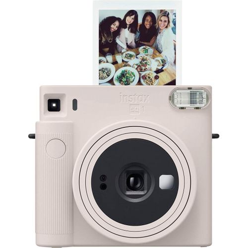 후지필름 Fujifilm Instax Square SQ1 Chalk White Instant Camera + Fuji Instax Square Instant Film + Accessory Bundle