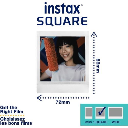 후지필름 Fujifilm Instax Square Monochrome Film - 10 Exposures (16671332)