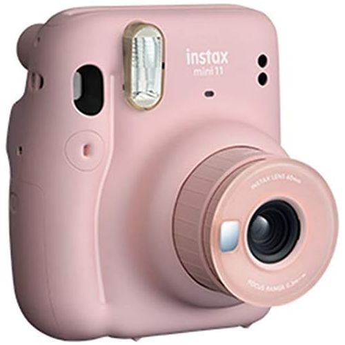 후지필름 FUJIFILM INSTAX Mini 11 Instant Film Camera - Family Christmas Holiday Bundle for Home Party or Kids - BROAGE Instant Film 10 Exposures - Blush Pink