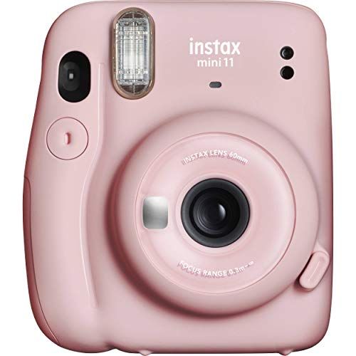 후지필름 FUJIFILM INSTAX Mini 11 Instant Film Camera - Family Christmas Holiday Bundle for Home Party or Kids - BROAGE Instant Film 10 Exposures - Blush Pink