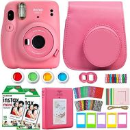 Fujifilm Instax Mini 11 Instant Camera Bundle-Deluxe Kit with Carry Case, Fuji Instax Mini Film (20 Sheets) Color Filters, Photo Album and Accessories