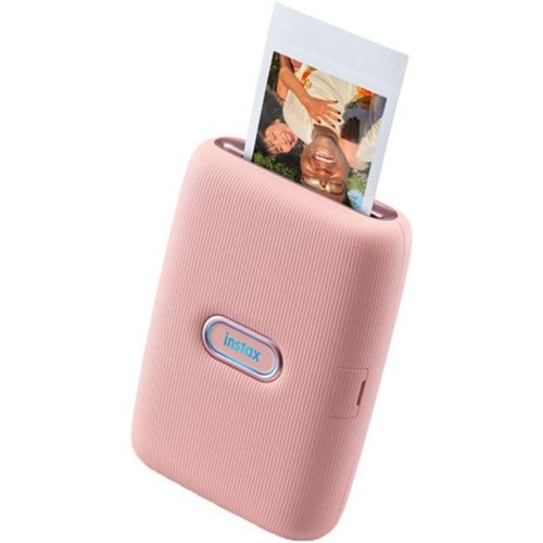 후지필름 Fujifilm Instax Mini Link Smartphone Printer - (Dusty Pink) + 2X Fujifilm Instax Mini Twin Pack Instant Film (40 Sheets) + Protective Case for Fuji Link Printer