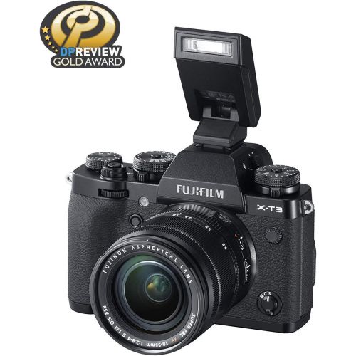 후지필름 Fujifilm X-T3 Mirrorless Digital Camera w/XF18-55mm Lens Kit - Black