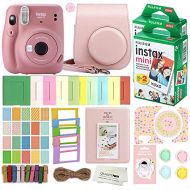 Fujifilm Instax Mini 11 Instant Camera with Case, 40 Fuji Films, Decoration Stickers, Frames, Photo Album and More Accessory kit (Dusty Pink)