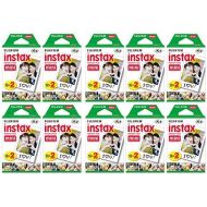 Fujifilm Instax Mini Instant Film (10 Twin Packs, 200 Total Pictures) for Instax Cameras