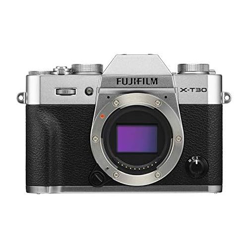 후지필름 Fujifilm X-T30 Mirrorless Digital Camera, Silver (Body Only)