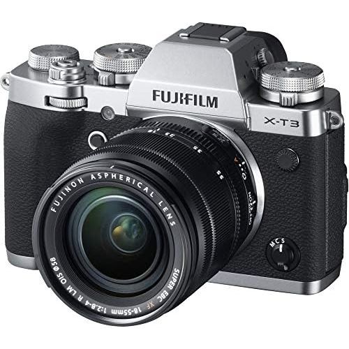 후지필름 Fujifilm X-T3 Mirrorless Digital Camera w/XF18-55mm Lens Kit - Silver