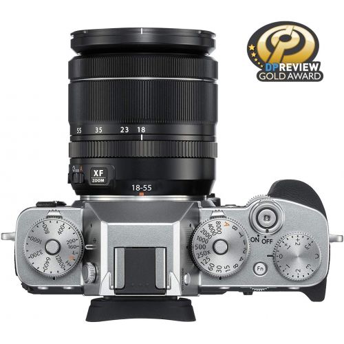 후지필름 Fujifilm X-T3 Mirrorless Digital Camera w/XF18-55mm Lens Kit - Silver