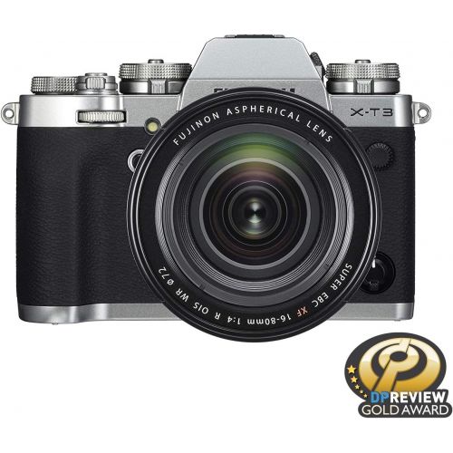 후지필름 Fujifilm X-T3 Mirrorless Digital Camera w/XF16-80mm Lens Kit - Silver