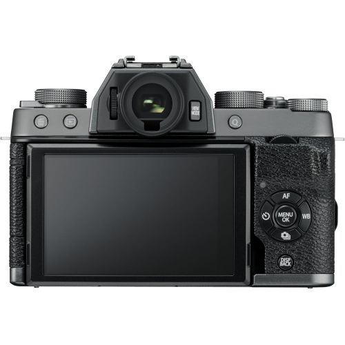 후지필름 Fujifilm X-T100 Mirrorless Digital Camera w/XC15-45mmF3.5-5.6 OIS PZ Lens - Dark Silver