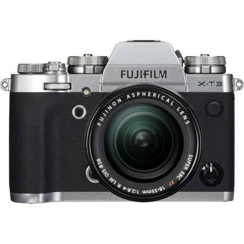 후지필름 Fujifilm X-T3 Mirrorless Digital Camera w/XF18-55mm Lens Kit - Silver